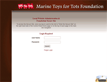 Tablet Screenshot of lco-admin.toysfortots.org